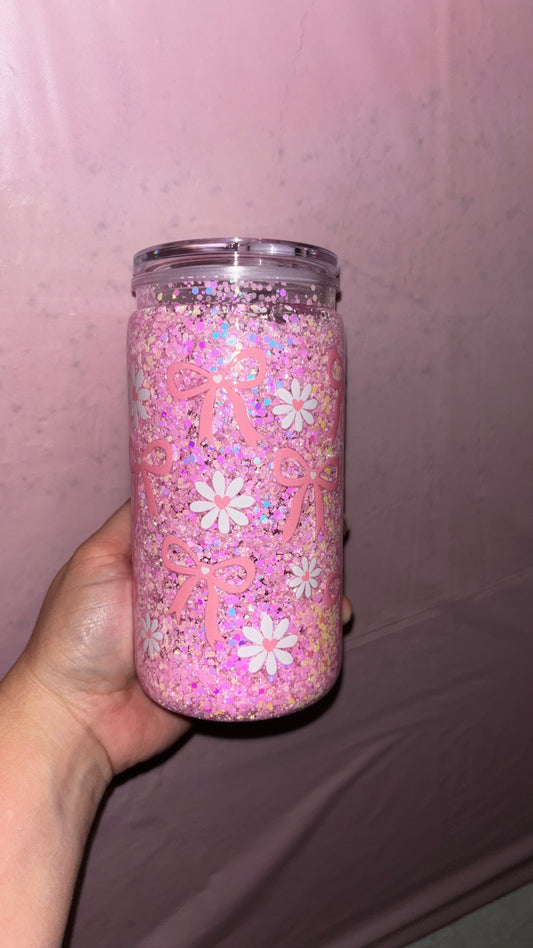 Snow Globe Flower & Bows