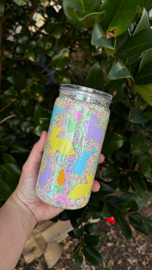 Snow Globe Easter Tumbler